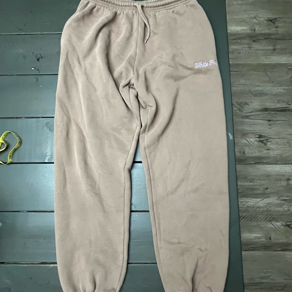 White Fox Tan Sweatpants